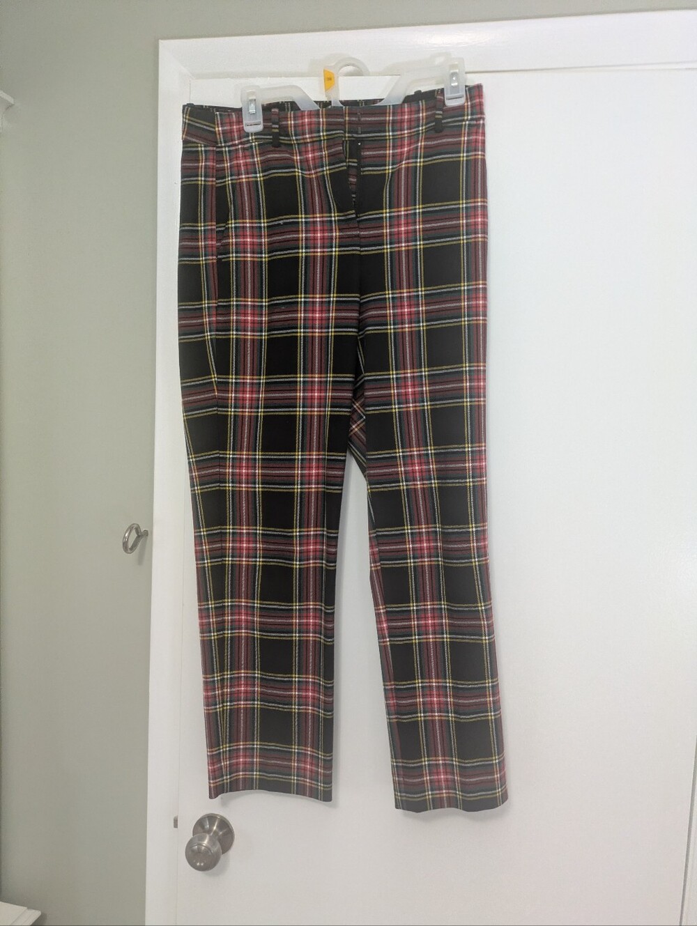 Jcrew Black Plaid Kallie Pant